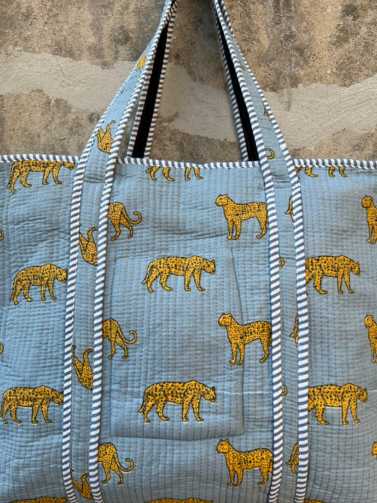 Sac à bandoulière en coton matelassé / Sac fourre-tout