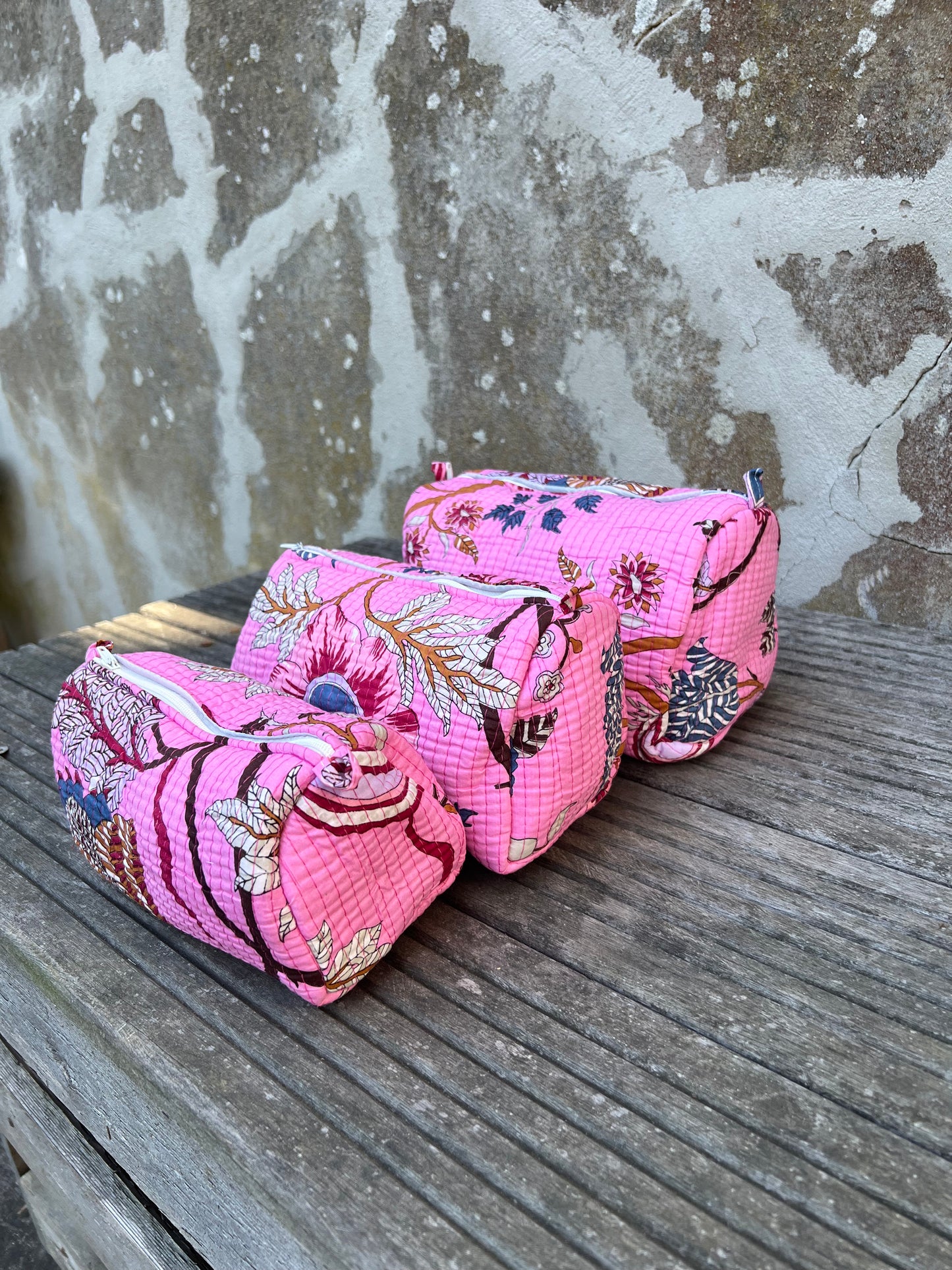 Trousse de toilette matelassée 100% coton