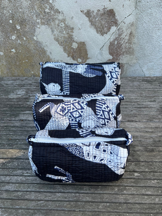 Trousse de toilette matelassée 100% coton