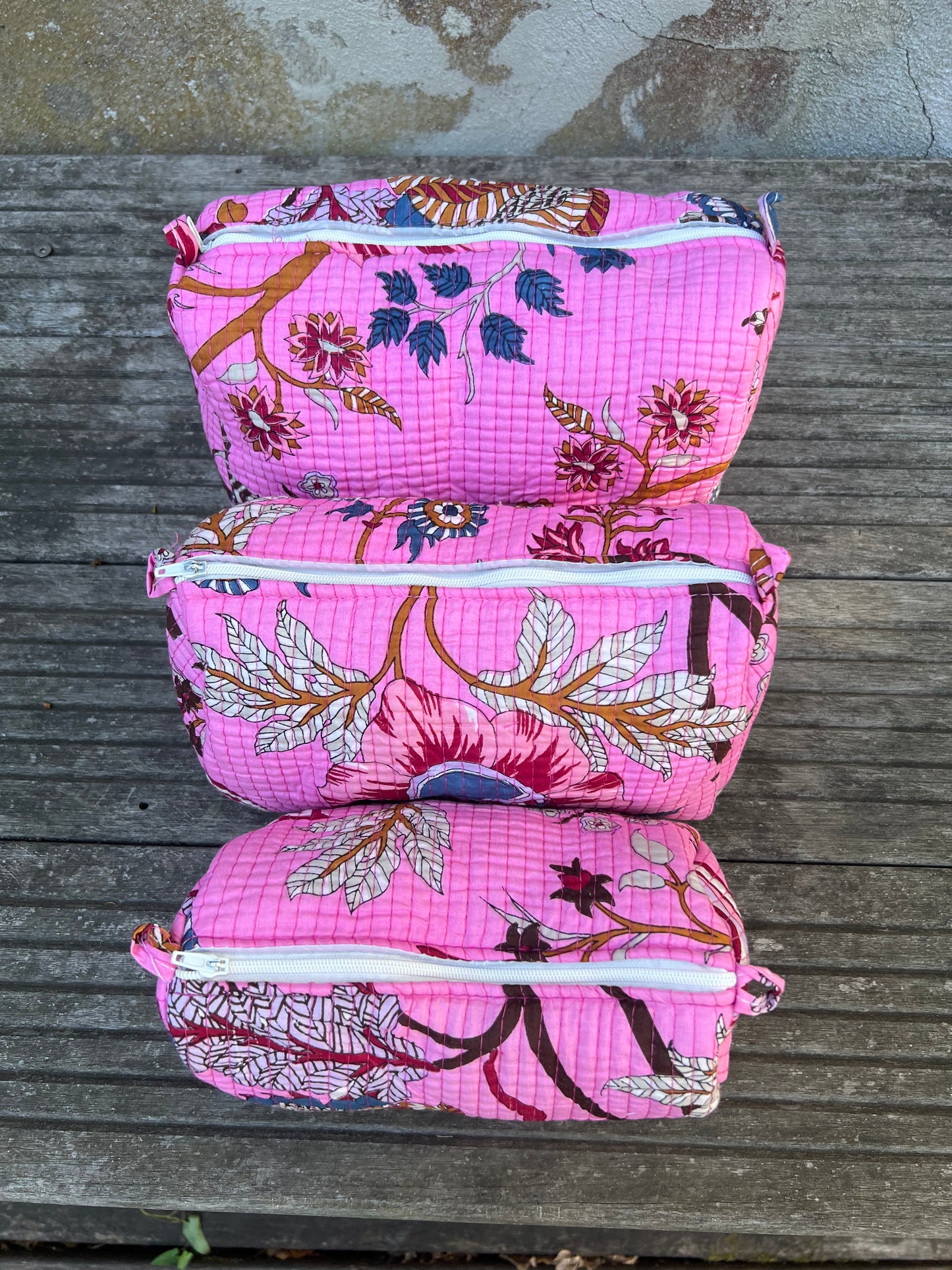 Trousse de toilette matelassée 100% coton